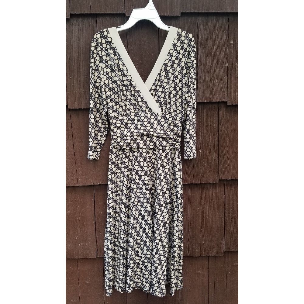 Brown polka dot dress